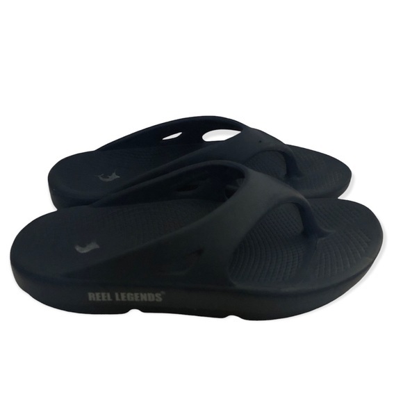 Reel Legends Sandals Shoes  Women’s Size 7 Slip On Black‎ - Picture 1 of 7